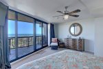 Upstairs master bedroom with perfect sunrises